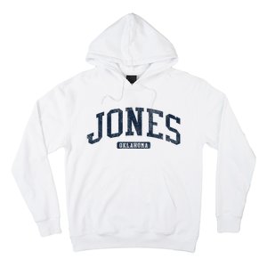 Jones Oklahoma Ok College Style Blue Hoodie