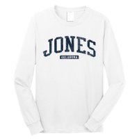 Jones Oklahoma Ok College Style Blue Long Sleeve Shirt