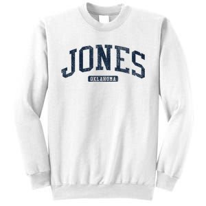 Jones Oklahoma Ok College Style Blue Sweatshirt