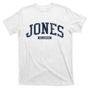 Jones Oklahoma Ok College Style Blue T-Shirt