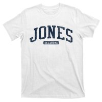 Jones Oklahoma Ok College Style Blue T-Shirt