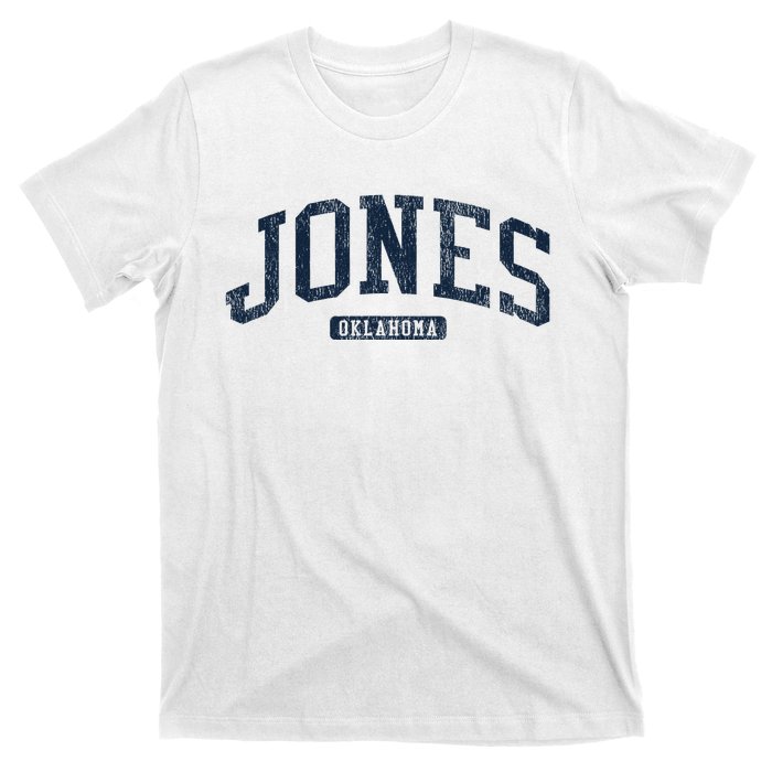 Jones Oklahoma Ok College Style Blue T-Shirt