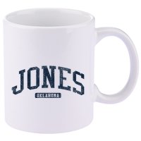 Jones Oklahoma Ok College Style Blue 11oz C Handle Ceramic Mug