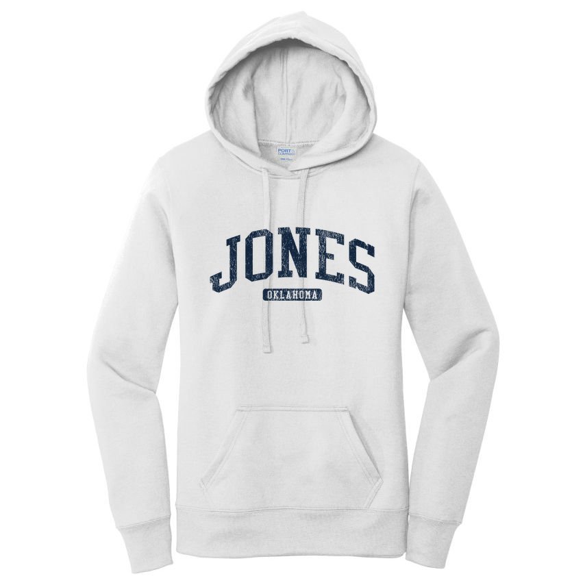 Jones Oklahoma Ok College Style Blue Women's Pullover Hoodie