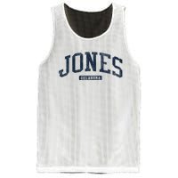 Jones Oklahoma Ok College Style Blue Mesh Reversible Basketball Jersey Tank