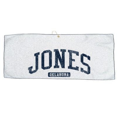Jones Oklahoma Ok College Style Blue Large Microfiber Waffle Golf Towel