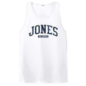 Jones Oklahoma Ok College Style Blue PosiCharge Competitor Tank