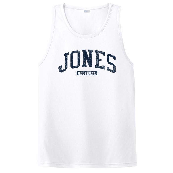 Jones Oklahoma Ok College Style Blue PosiCharge Competitor Tank