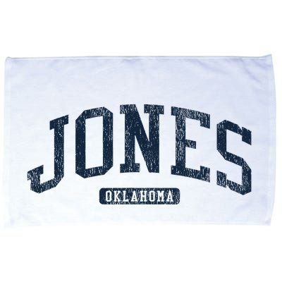Jones Oklahoma Ok College Style Blue Microfiber Hand Towel