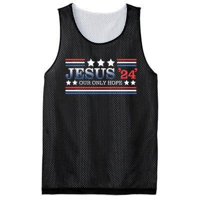 Jesus Our Only Hope 2024 Faith Christian Politics Mesh Reversible Basketball Jersey Tank