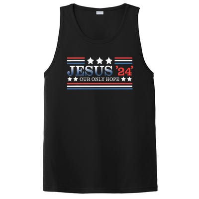 Jesus Our Only Hope 2024 Faith Christian Politics PosiCharge Competitor Tank