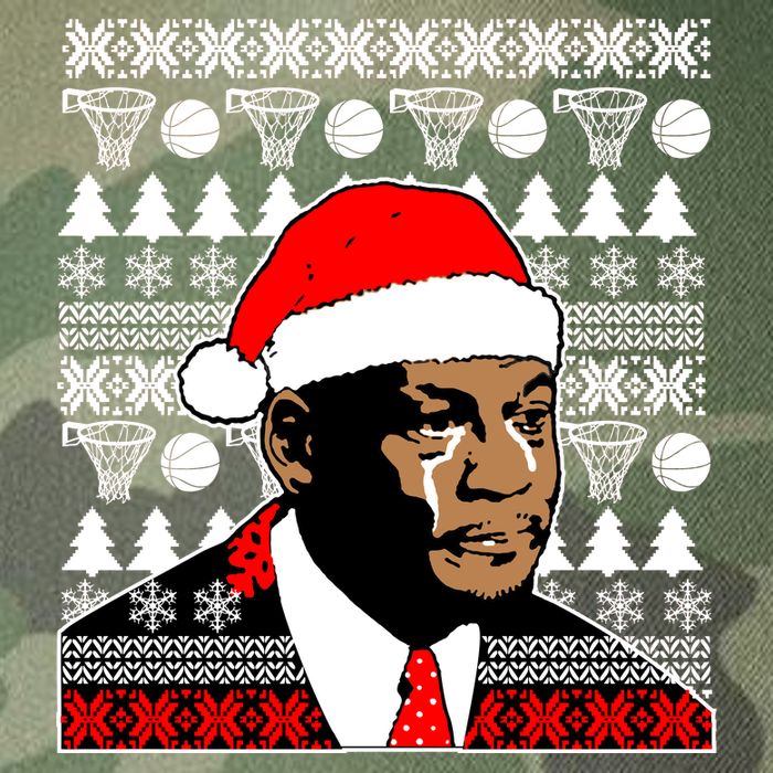 Jordan Crying Meme Ugly Christmas Sweater Design Legacy Tie Dye Trucker Hat