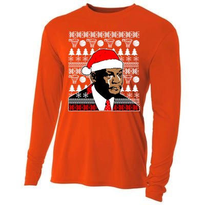 Jordan Crying Meme Ugly Christmas Sweater Design Cooling Performance Long Sleeve Crew