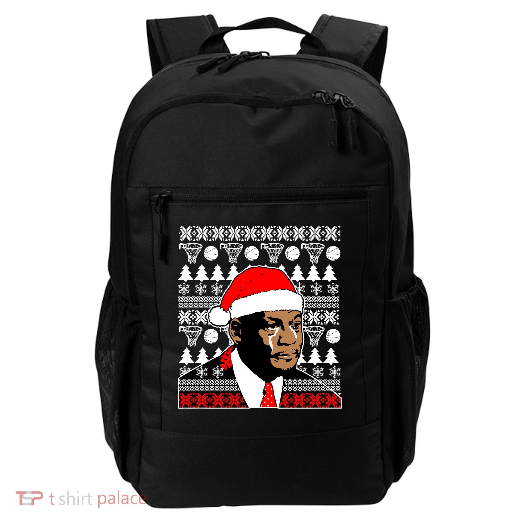 Jordan Crying Meme Ugly Christmas Sweater Design Backpack