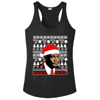 Jordan Crying Meme Ugly Christmas Sweater Design Ladies PosiCharge Competitor Racerback Tank