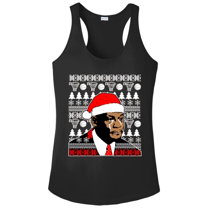 Jordan Crying Meme Ugly Christmas Sweater Design Ladies PosiCharge Competitor Racerback Tank