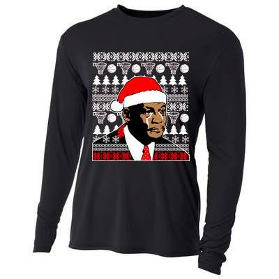 Jordan Crying Meme Ugly Christmas Sweater Design Cooling Performance Long Sleeve Crew