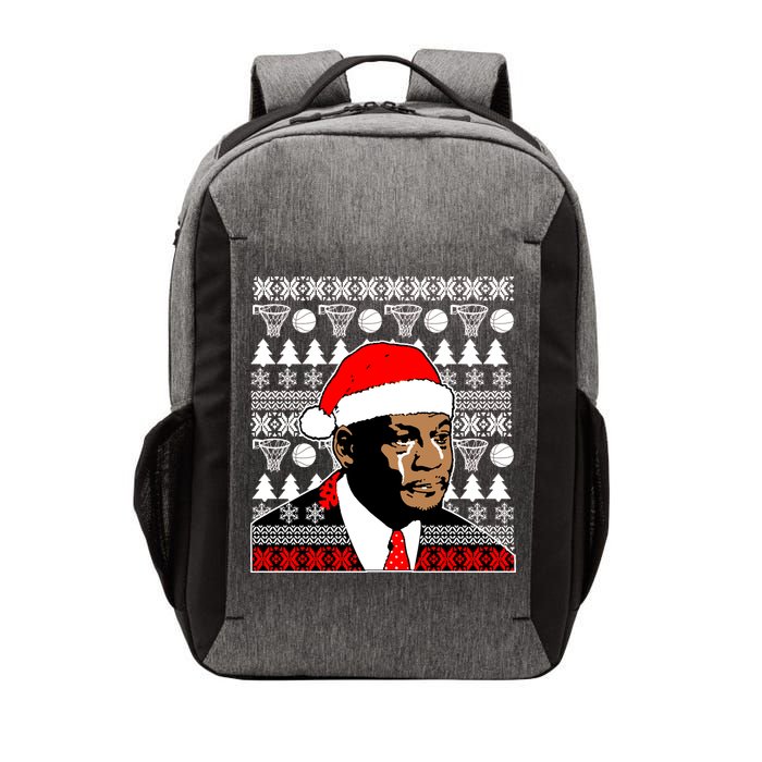 Jordan Crying Meme Ugly Christmas Sweater Design Vector Backpack