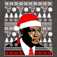 Jordan Crying Meme Ugly Christmas Sweater Design Vector Backpack