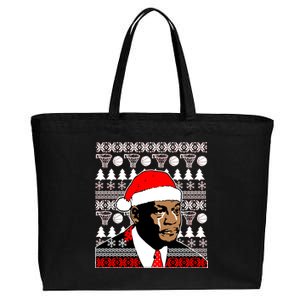 Jordan Crying Meme Ugly Christmas Sweater Design Cotton Canvas Jumbo Tote