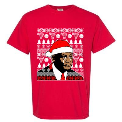 Jordan Crying Meme Ugly Christmas Sweater Design Garment-Dyed Heavyweight T-Shirt