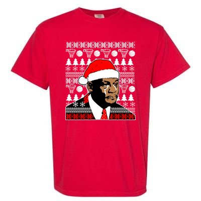 Jordan Crying Meme Ugly Christmas Sweater Design Garment-Dyed Heavyweight T-Shirt