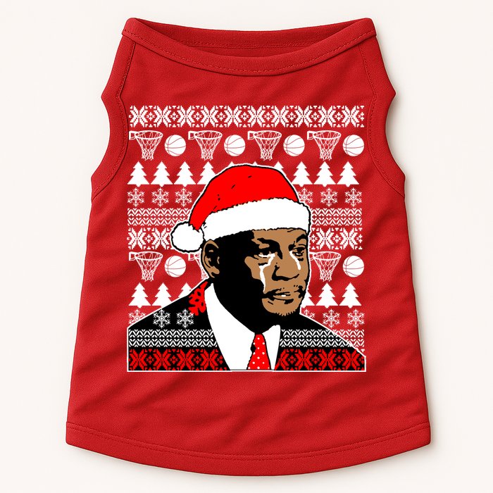 Jordan Crying Meme Ugly Christmas Sweater Design Doggie Tank