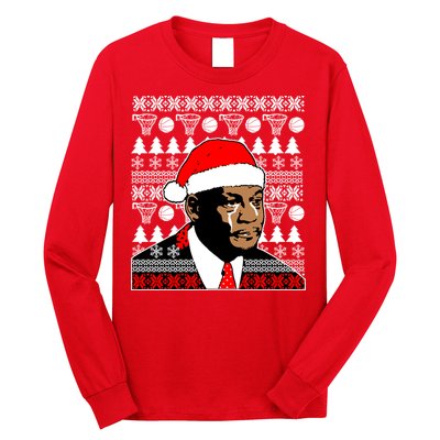 Jordan Crying Meme Ugly Christmas Sweater Design Long Sleeve Shirt