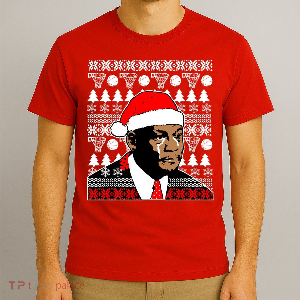 Jordan Crying Meme Ugly Christmas Sweater Design T-Shirt