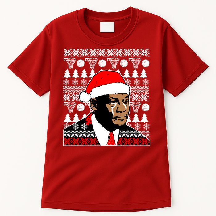 Jordan Crying Meme Ugly Christmas Sweater Design Tall T-Shirt