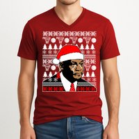 Jordan Crying Meme Ugly Christmas Sweater Design V-Neck T-Shirt