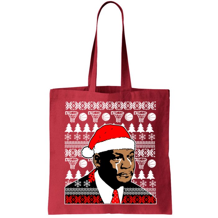 Jordan Crying Meme Ugly Christmas Sweater Design Bag