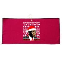 Jordan Crying Meme Ugly Christmas Sweater Design Large Microfiber Waffle Golf Towel