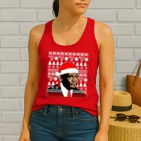 Jordan Crying Meme Ugly Christmas Sweater Design Womens Tank Top
