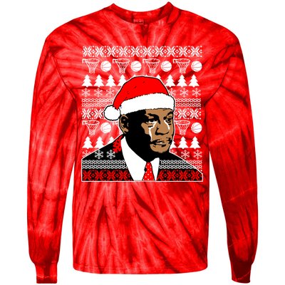 Jordan Crying Meme Ugly Christmas Sweater Design Tie-Dye Long Sleeve Shirt