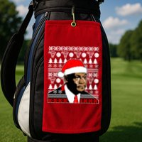 Jordan Crying Meme Ugly Christmas Sweater Design Golf Towel