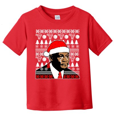 Jordan Crying Meme Ugly Christmas Sweater Design Toddler T-Shirt