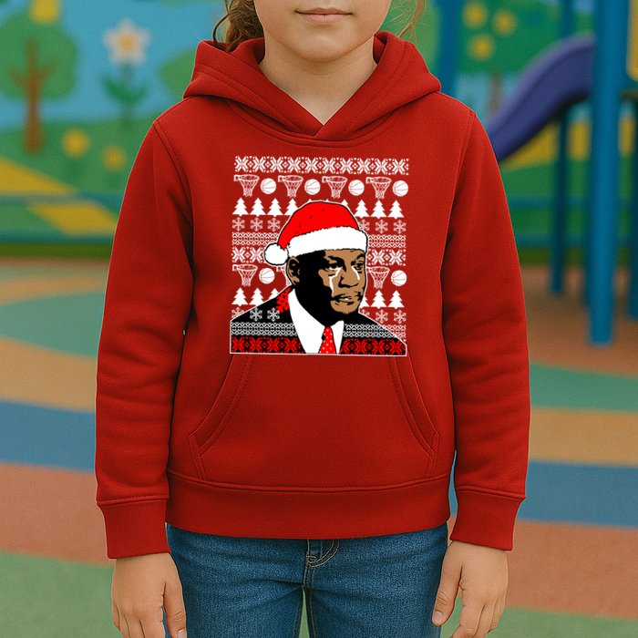 Jordan Crying Meme Ugly Christmas Sweater Design Kids Hoodie