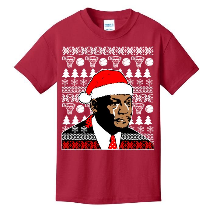 Jordan Crying Meme Ugly Christmas Sweater Design Kids T-Shirt