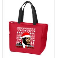 Jordan Crying Meme Ugly Christmas Sweater Design Zip Tote Bag