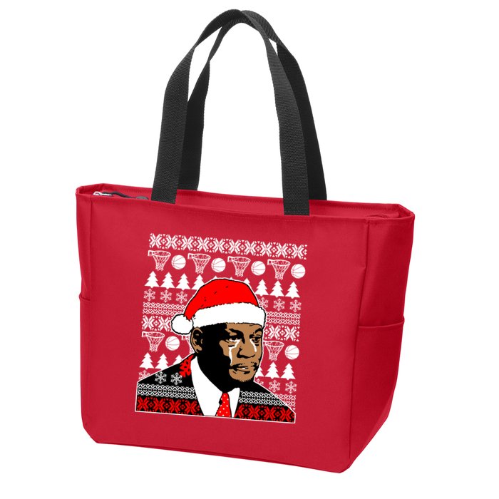 Jordan Crying Meme Ugly Christmas Sweater Design Zip Tote Bag