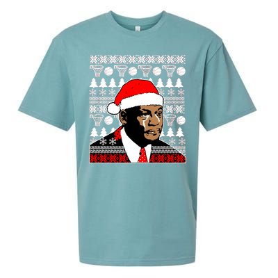 Jordan Crying Meme Ugly Christmas Sweater Design Sueded Cloud Jersey T-Shirt