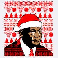 Jordan Crying Meme Ugly Christmas Sweater Design Garment-Dyed Sweatshirt
