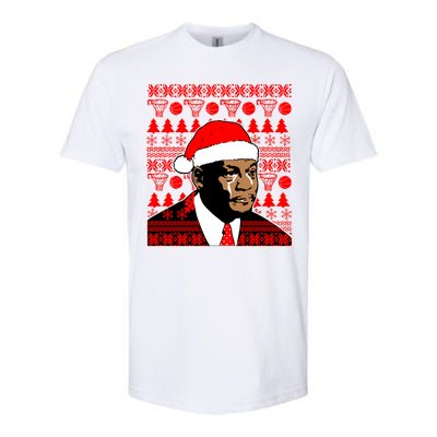 Jordan Crying Meme Ugly Christmas Sweater Design Softstyle® CVC T-Shirt