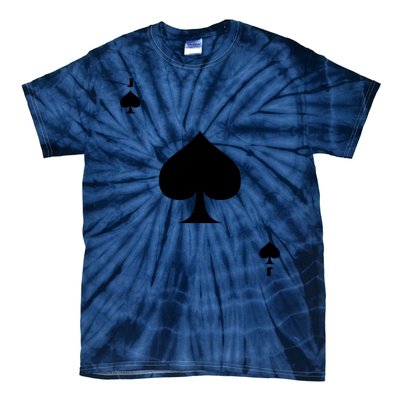 Jack Of Spades Playing Card Spades Poker Bridge Player Costume Tie-Dye T-Shirt