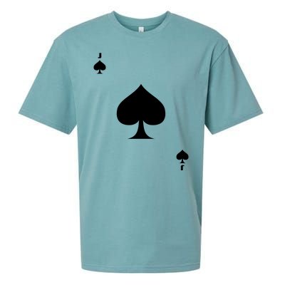 Jack Of Spades Playing Card Spades Poker Bridge Player Costume Sueded Cloud Jersey T-Shirt