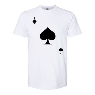 Jack Of Spades Playing Card Spades Poker Bridge Player Costume Softstyle CVC T-Shirt