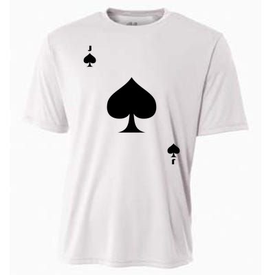 Jack Of Spades Playing Card Spades Poker Bridge Player Costume Cooling Performance Crew T-Shirt