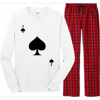 Jack Of Spades Playing Card Spades Poker Bridge Player Costume Long Sleeve Pajama Set