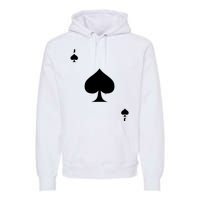 Jack Of Spades Playing Card Spades Poker Bridge Player Costume Premium Hoodie